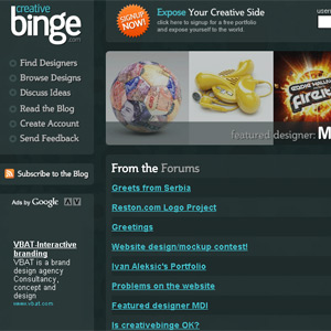 creativebinge Top 10 websites to submit your design portfolio