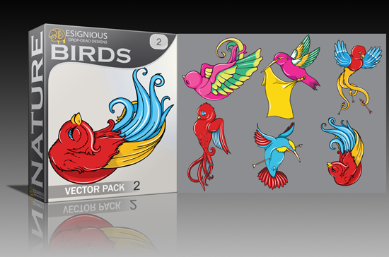 birds vector pack