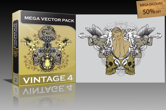 vintagemegapack2 small Vintage Mega Vector Pack 4 released