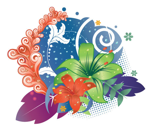 stock vector Floral vector stock vector Floral vector