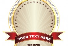 wine vector label