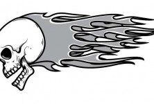skull-flames