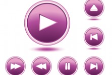 abstract glossy buttons