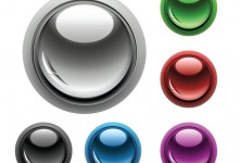 abstract glossy buttons