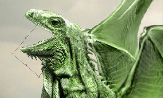  How to create a dragon on a burning castle