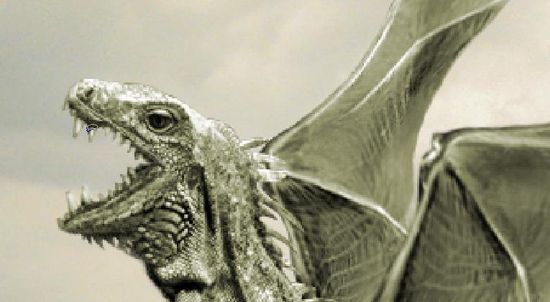  How to create a dragon on a burning castle