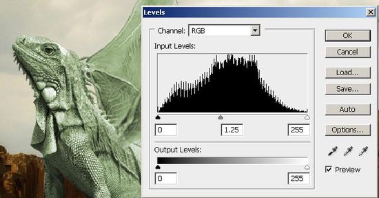  How to create a dragon on a burning castle