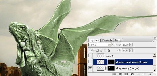 8 How to create a dragon on a burning castle
