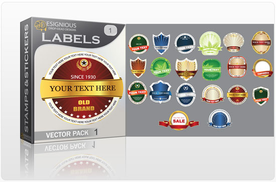 labels labels 50% discount plus 7 new vector packs
