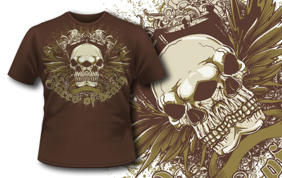 designious t shirt 231 New vector packs: crests, floral and wings+t shirt designs