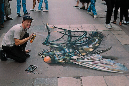 fly1  Amazing anamorphic illusions   Creative Art