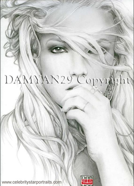 BritneySpears big 32 Masterful Portraits of Celebrities