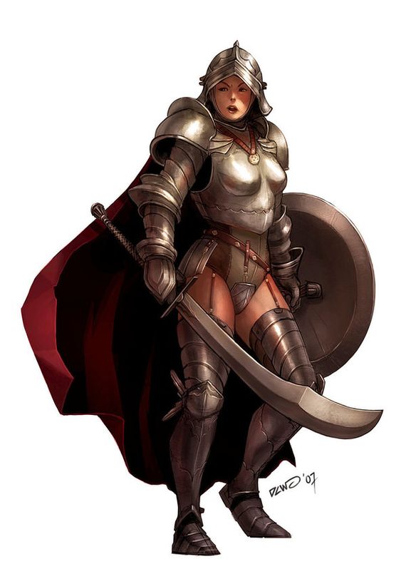 34 Fantastic Concepts of Knights Female Knight by dcwj 34 Fantastic Concepts of Knights