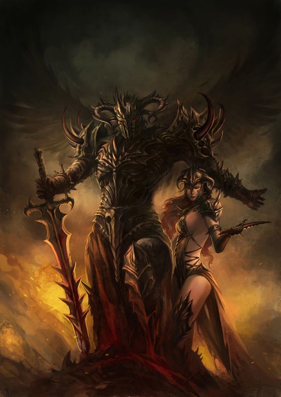 34 Fantastic Concepts of Knights black knight and companion by sandara 34 Fantastic Concepts of Knights