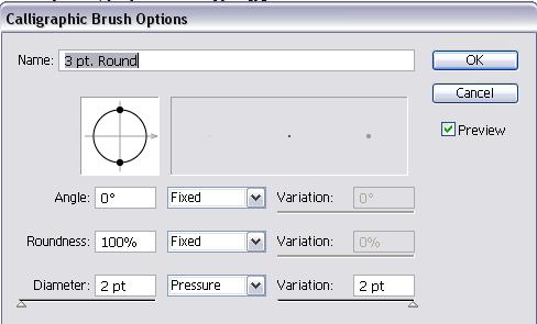 brush setting 2 Quick Tip: Free hand drawing brushes setup for Illustrator