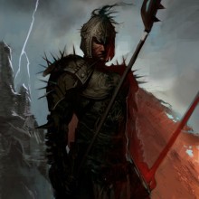 knight holding a spear