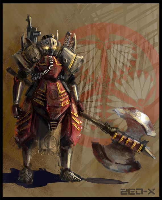 34 Fantastic Concepts of Knights steampunk samurai knight by zeo x 34 Fantastic Concepts of Knights