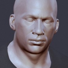 bald man sculpture