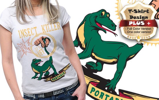 chameleon plus tshirt design 65 New vectors: Torn paper scrolls, Vintage Mega Pack 9 and 11 Plus Tees Designs