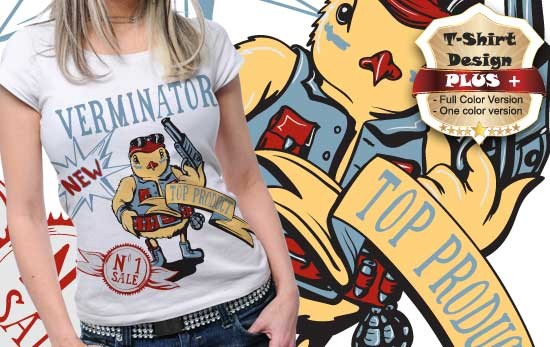 chicken vector plus tshirt design 60 New vectors: Torn paper scrolls, Vintage Mega Pack 9 and 11 Plus Tees Designs