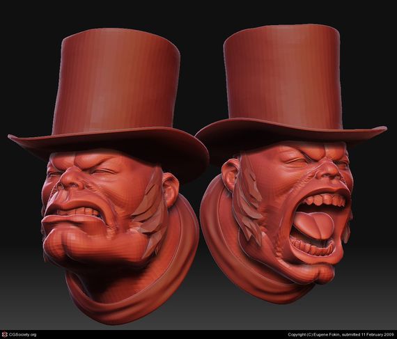 demon with hat Artist of the week   Eugene Fokin   Maya, behind the scenes