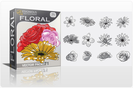 floral71 petals Vector freebies and premium: floral, wings and t shirts