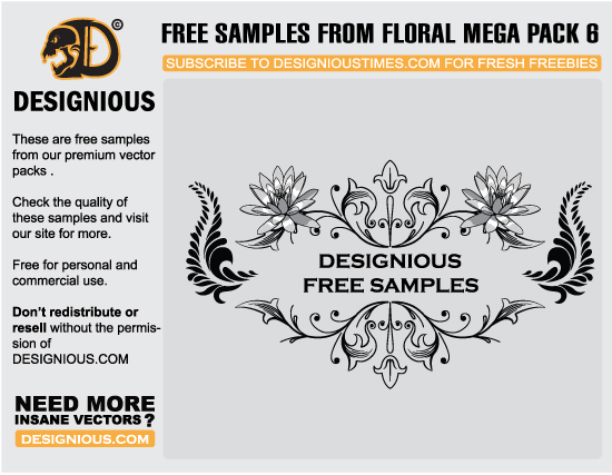free vector flower clipart Vector freebies and premium: floral, wings and t shirts