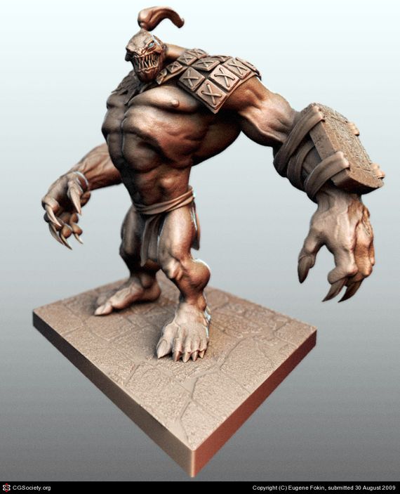 hellish demon Artist of the week   Eugene Fokin   Maya, behind the scenes
