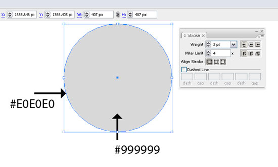 pasul 6 Tutorial: How to create a Bokeh vector background in Illustrator