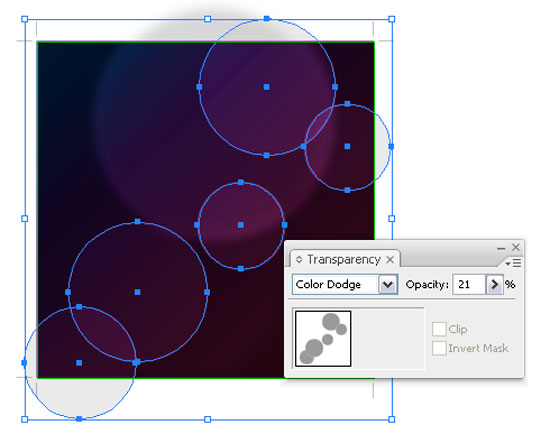 pasul 9 Tutorial: How to create a Bokeh vector background in Illustrator