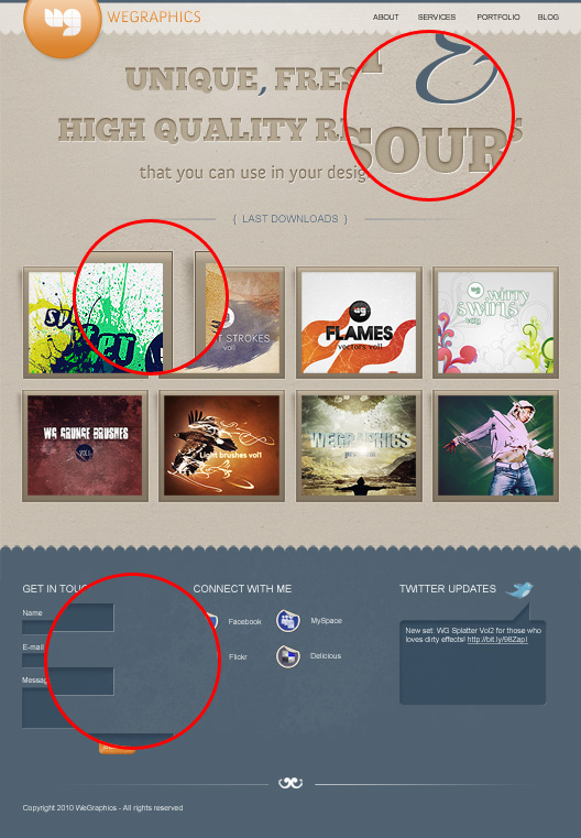 portfolio texture preview Photoshop Tutorials Roundup   March, 2010