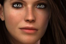 3d portrait of a woman
