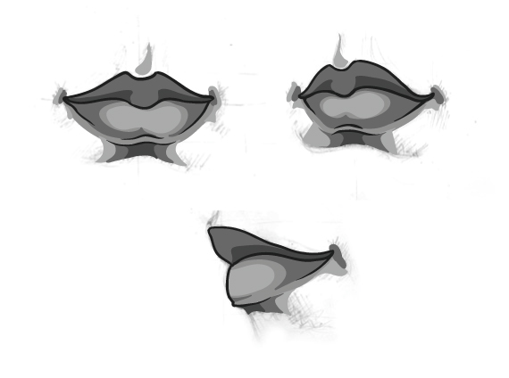 7891 Drawing vector portraits Part 4: The Lips