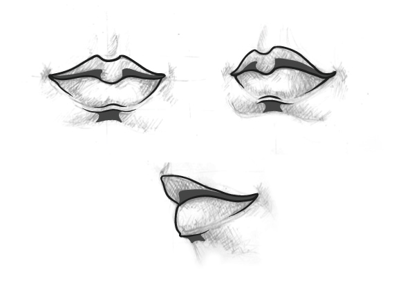 83 Drawing vector portraits Part 4: The Lips