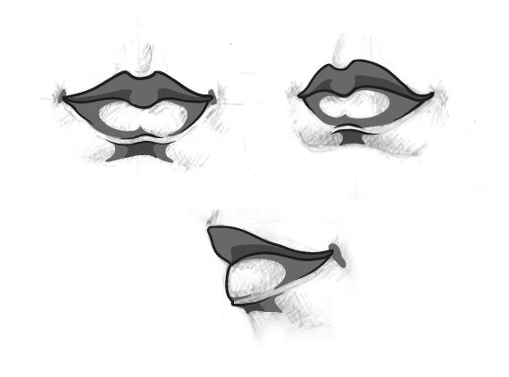 94 Drawing vector portraits Part 4: The Lips