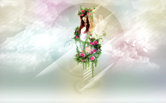 final 100% Non destructive manipulation: Create a glamour scene in Photoshop