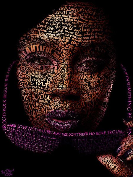 34 50 Stunning Typographic Portraits