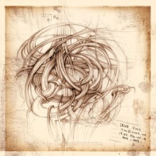 abstract pencil drawing