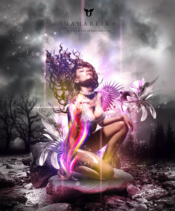 glamour poster with woman Maharlika by j d yao Artist of the week Joel Dayao