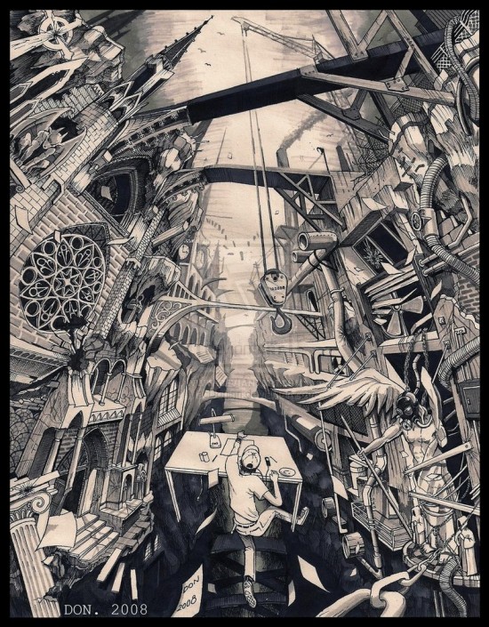 P_B1__Gothic_Industrial_by_MacDoninri P B1 Gothic Industrial by MacDoninri 550x705 The Influence of Art History on Modern Design Gothic Style