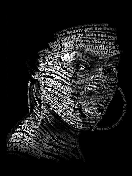 new12 50 Stunning Typographic Portraits