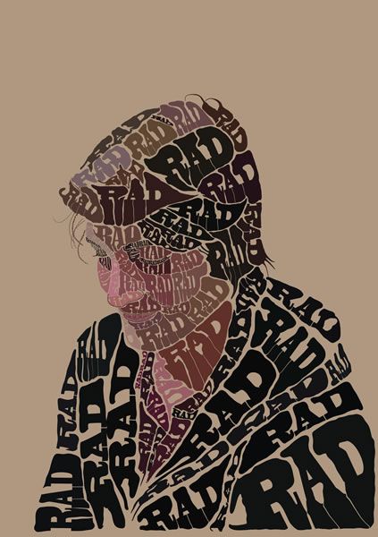 new4 50 Stunning Typographic Portraits