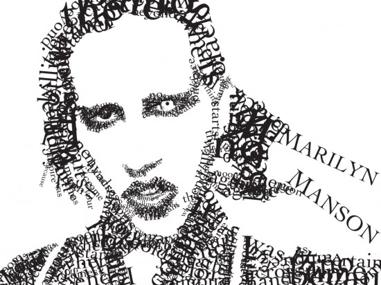 new51 550x412 50 Stunning Typographic Portraits