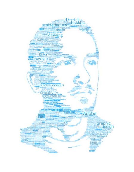 self portrait 50 Stunning Typographic Portraits
