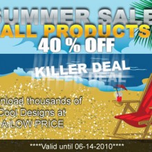 summer vector sale