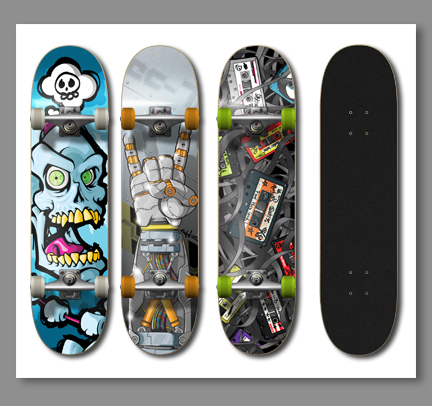 1285961268969624 Design on Wheels   100+ Seriously Awesome Skateboard Prints