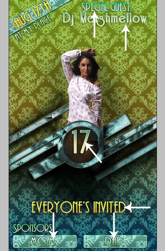 39 party poster tutorial How to Create a Vintage Party Poster in Photoshop