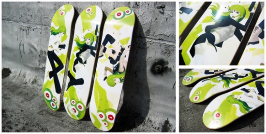 599891205181396 550x278 Design on Wheels   100+ Seriously Awesome Skateboard Prints