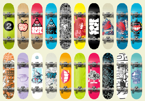 Boards for 09 by j3concepts Design on Wheels   100+ Seriously Awesome Skateboard Prints