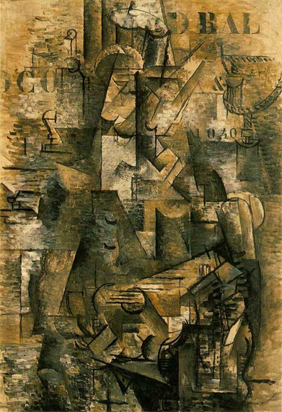 Le Portugais The Emigrant Georges Braque 1911 12 550x805 The Influence of Art History on Modern Design   Cubism